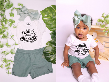 Trouble Never Looked So Cute Bodysuit